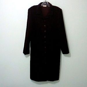 Vintage Dallaird's long button down jacket / shirt dress